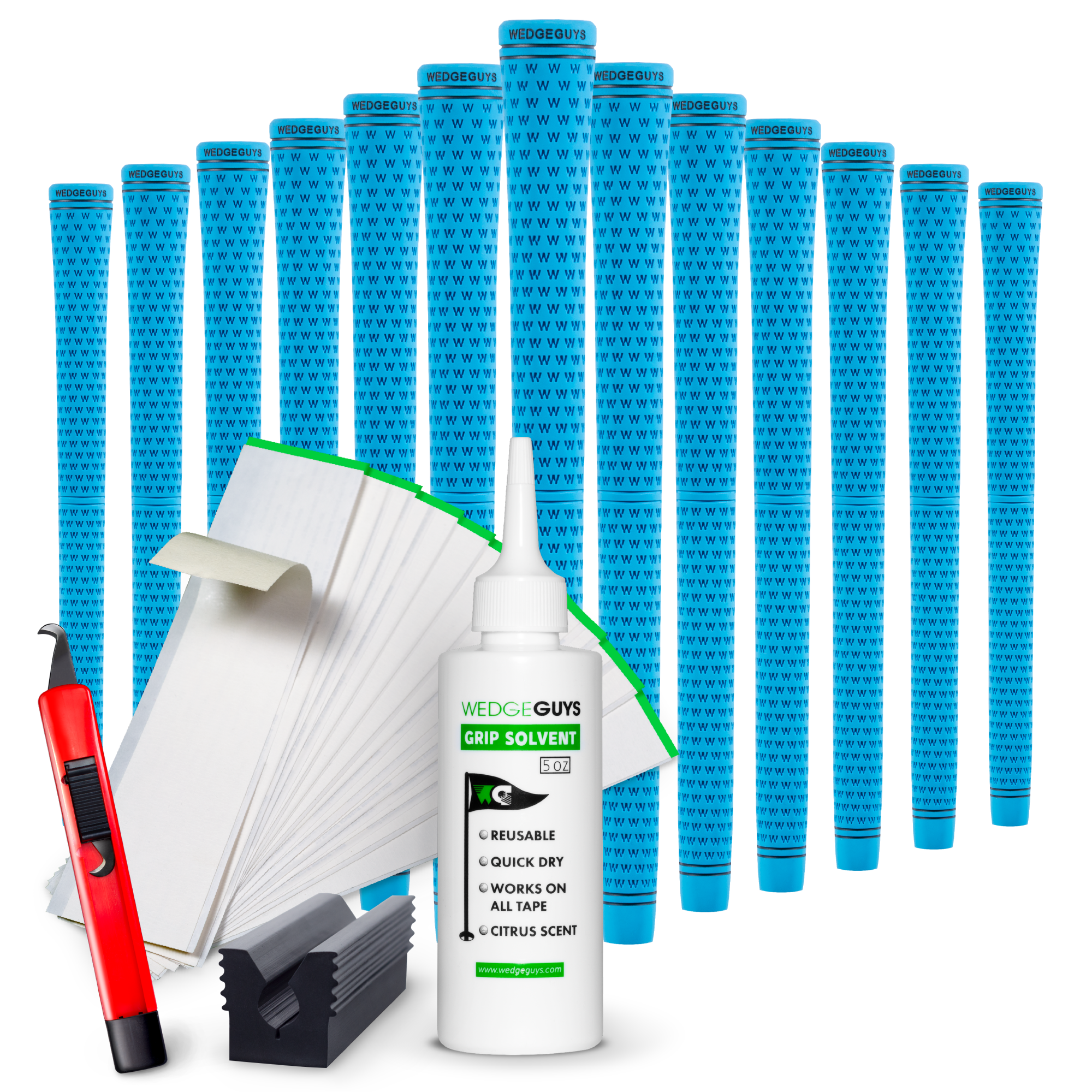 GLP Velvet Golf Grip & Kit Bundle | All Rubber Golf Grips