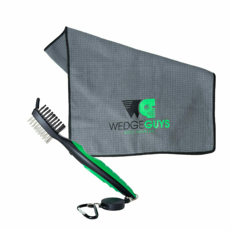 Wedge Guys Golf Towel and Brush