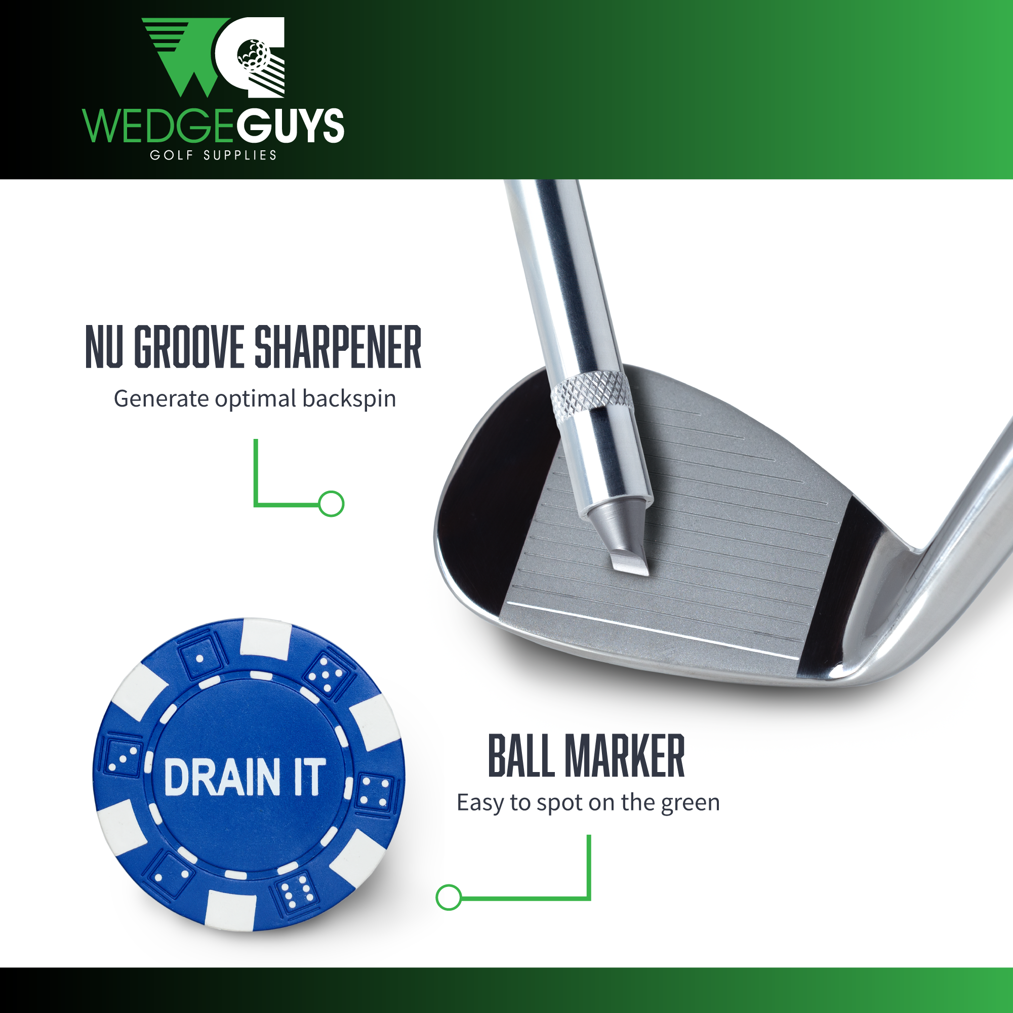 Golf Club Groove Tool and Golf Ball Marker