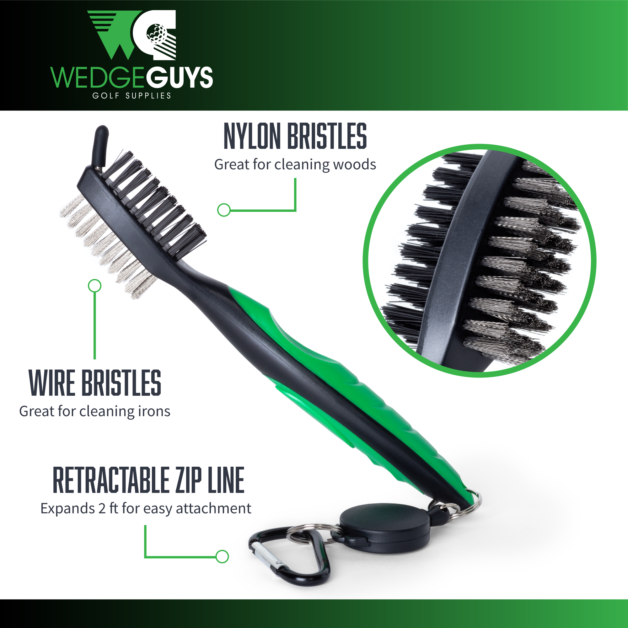 Wedge Guys Golf Brush Details