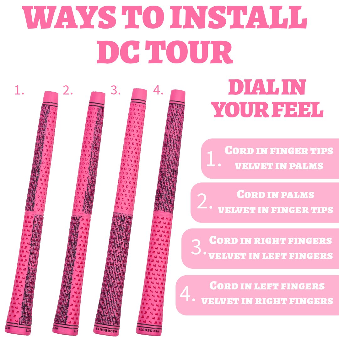 Wedge Guys DC Tour Golf Grips - 4 Grip Zones For Supreme Comfort