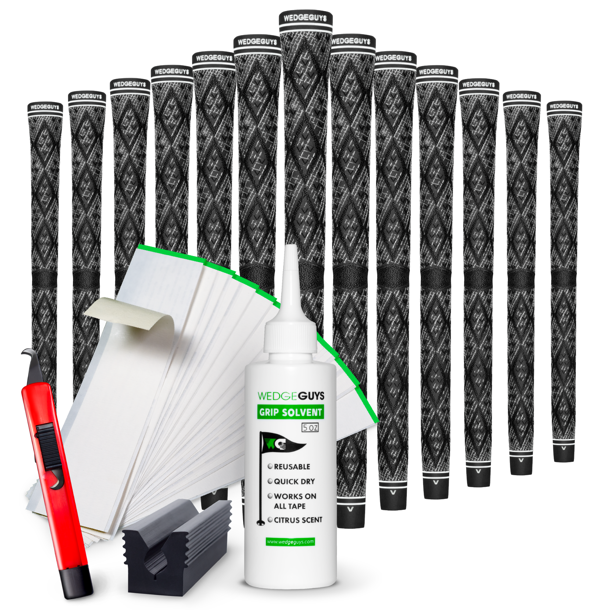 Diamond Cord Golf Grip and Kit Bundle