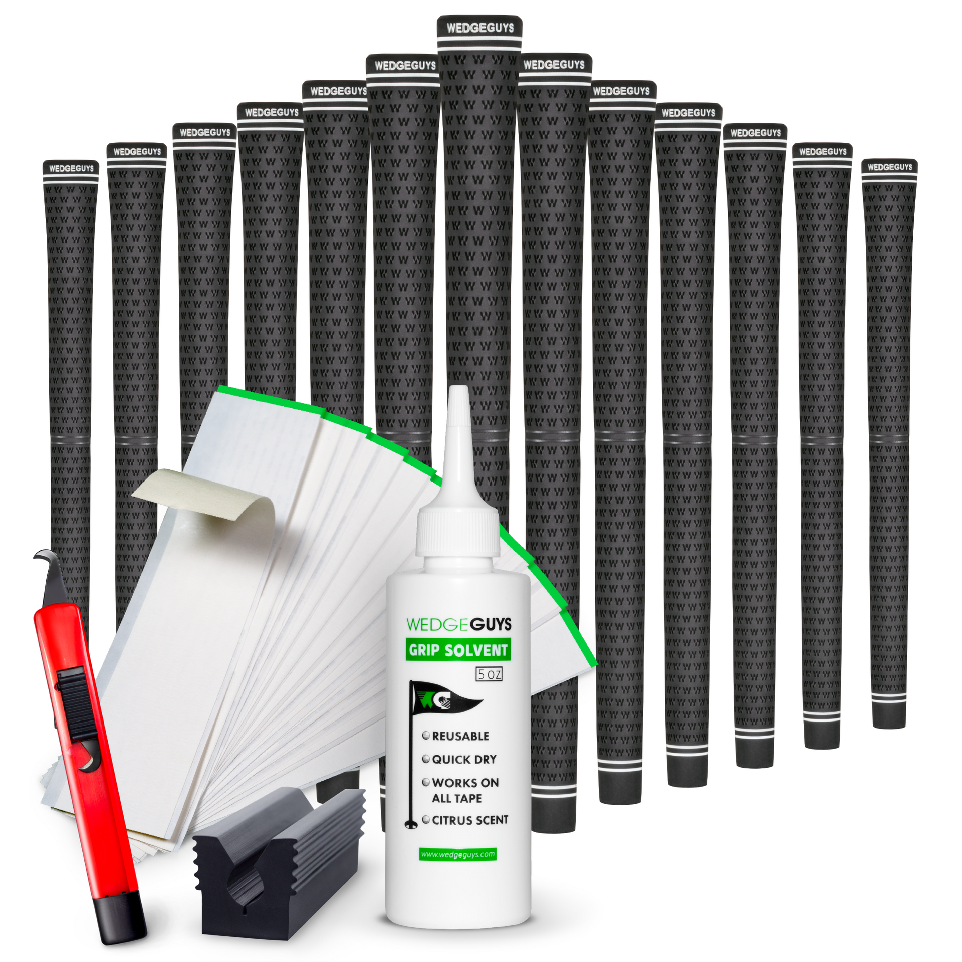 GLP Velvet Golf Grip & Kit Bundle | All Rubber Golf Grips